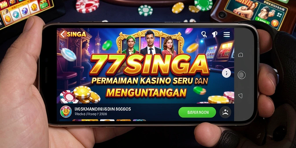 Screenshot dari gameplay menarik kasino di 77SINGA.