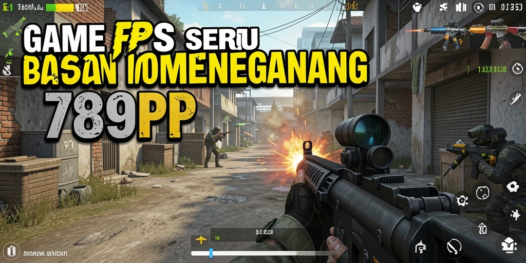 Screenshot dari gameplay seru dalam 789RP dengan aksi tembak-menembak.
