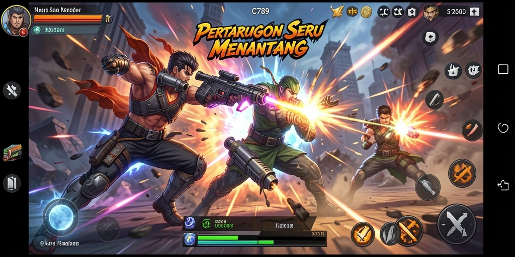 Screenshot menampilkan aksi pertarungan C789 yang mendebarkan.