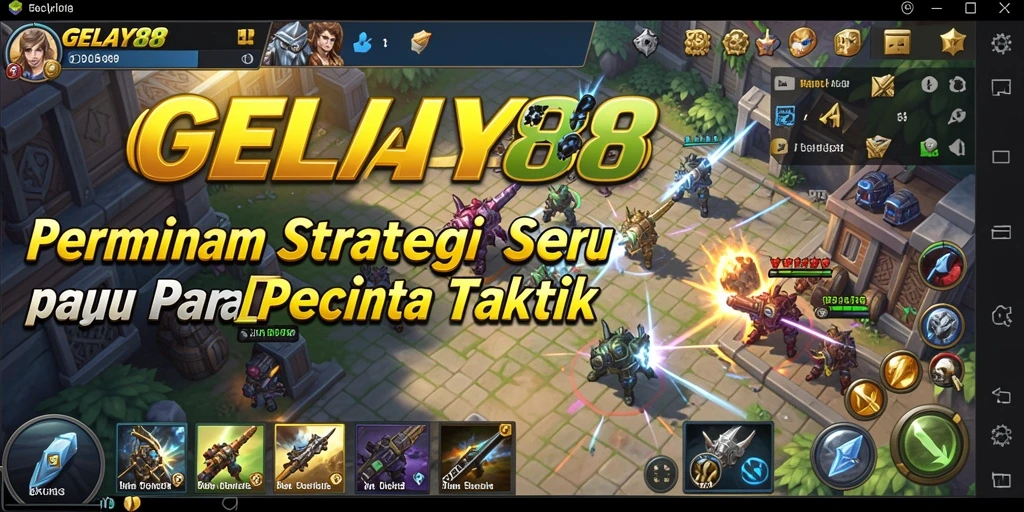 Tangkapan layar menunjukkan gameplay strategi yang mendebarkan di GELAY88.