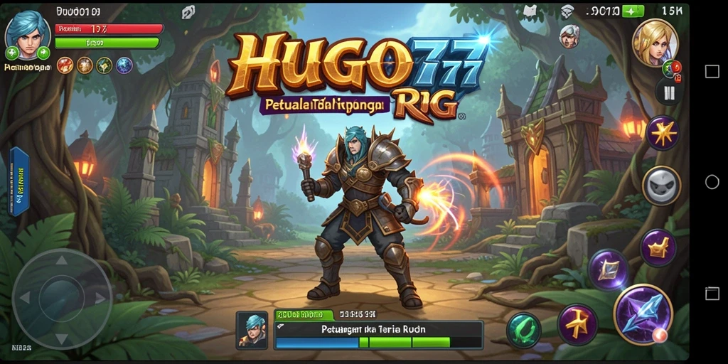 Tampilan gameplay HUGO77 yang menarik dan penuh aksi RPG.