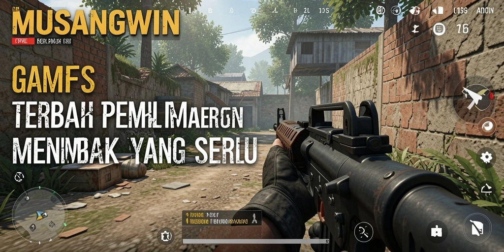 Tampilan gameplay dinamis dan seru dari MUSANGWIN di medan perang.