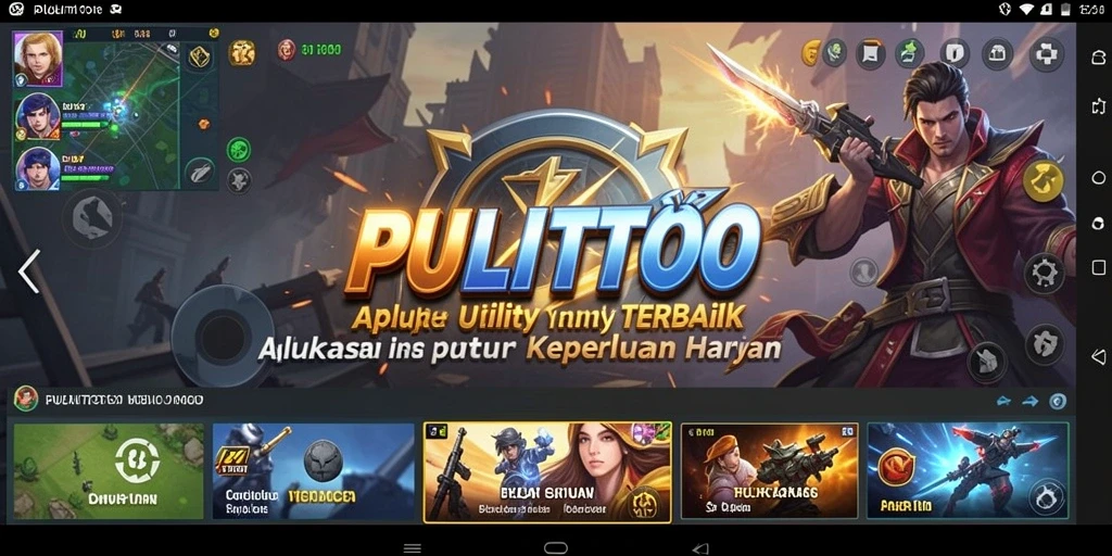 Tampilan utama PULITOTO yang sederhana dan fungsional.