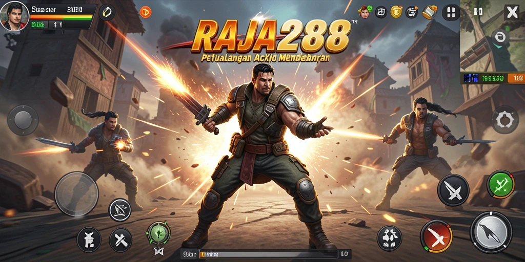 Screenshot game RAJA288 menampilkan aksi mendebarkan dalam pertempuran epik.