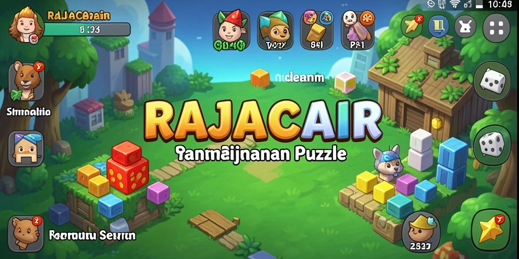 Tangkapan layar gameplay RAJACAIR menunjukkan berbagai tantangan Puzzle yang menarik.