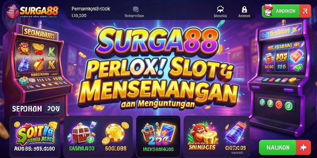 Tampilan gameplay seru dan mengasyikkan di SURGA88.